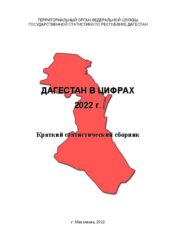 обложка: Дагестан в цифрах: краткий статистический сборник (2022)