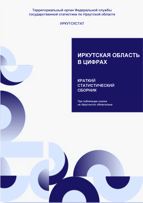 обложка: Иркутская область в цифрах (2024): краткий статистический сборник