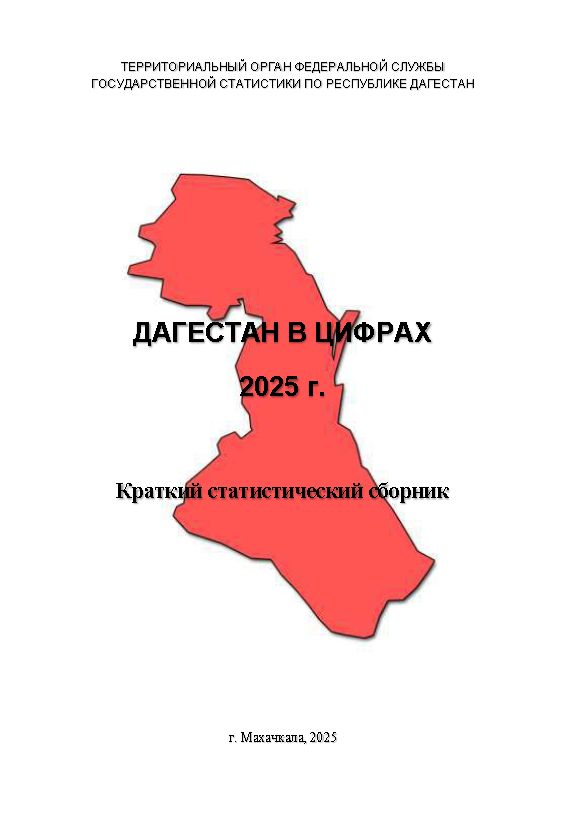 обложка: Дагестан в цифрах (2025): краткий статистический сборник