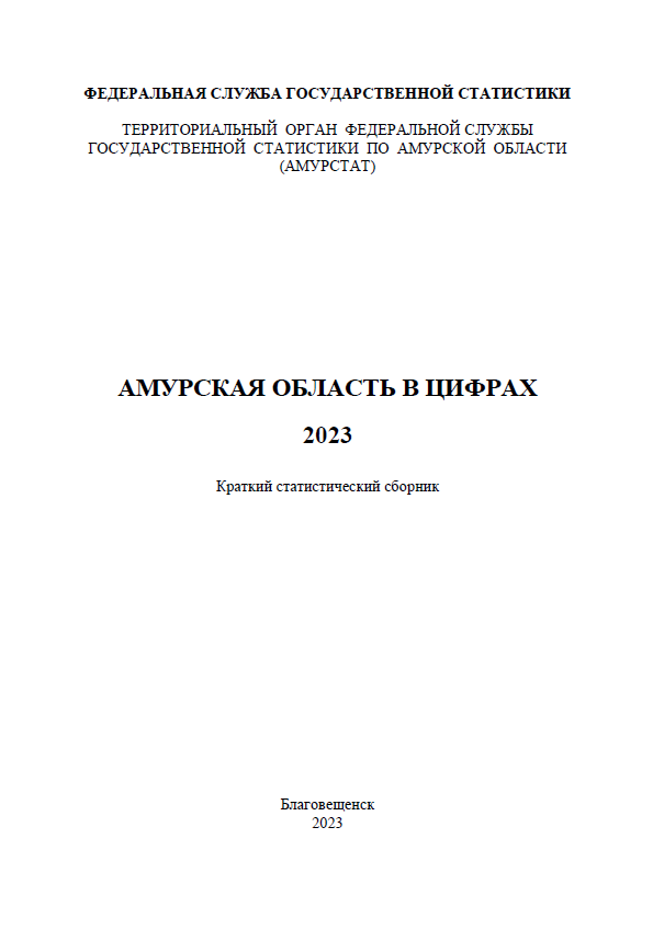 Амурская область в цифрах (2023): статистический сборник