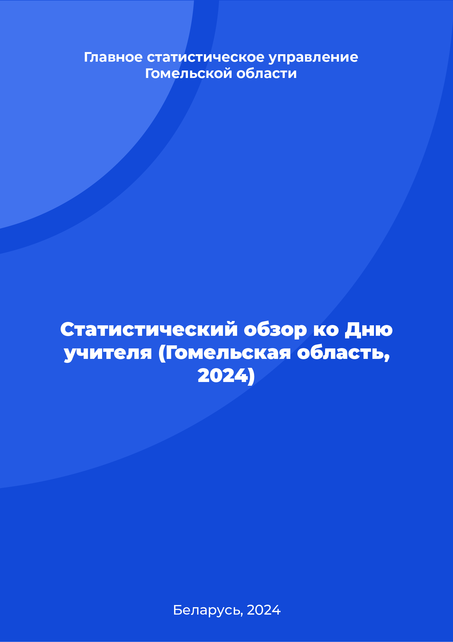 Statistical review for the Teacher's Day (the Gomel Region, 2024)