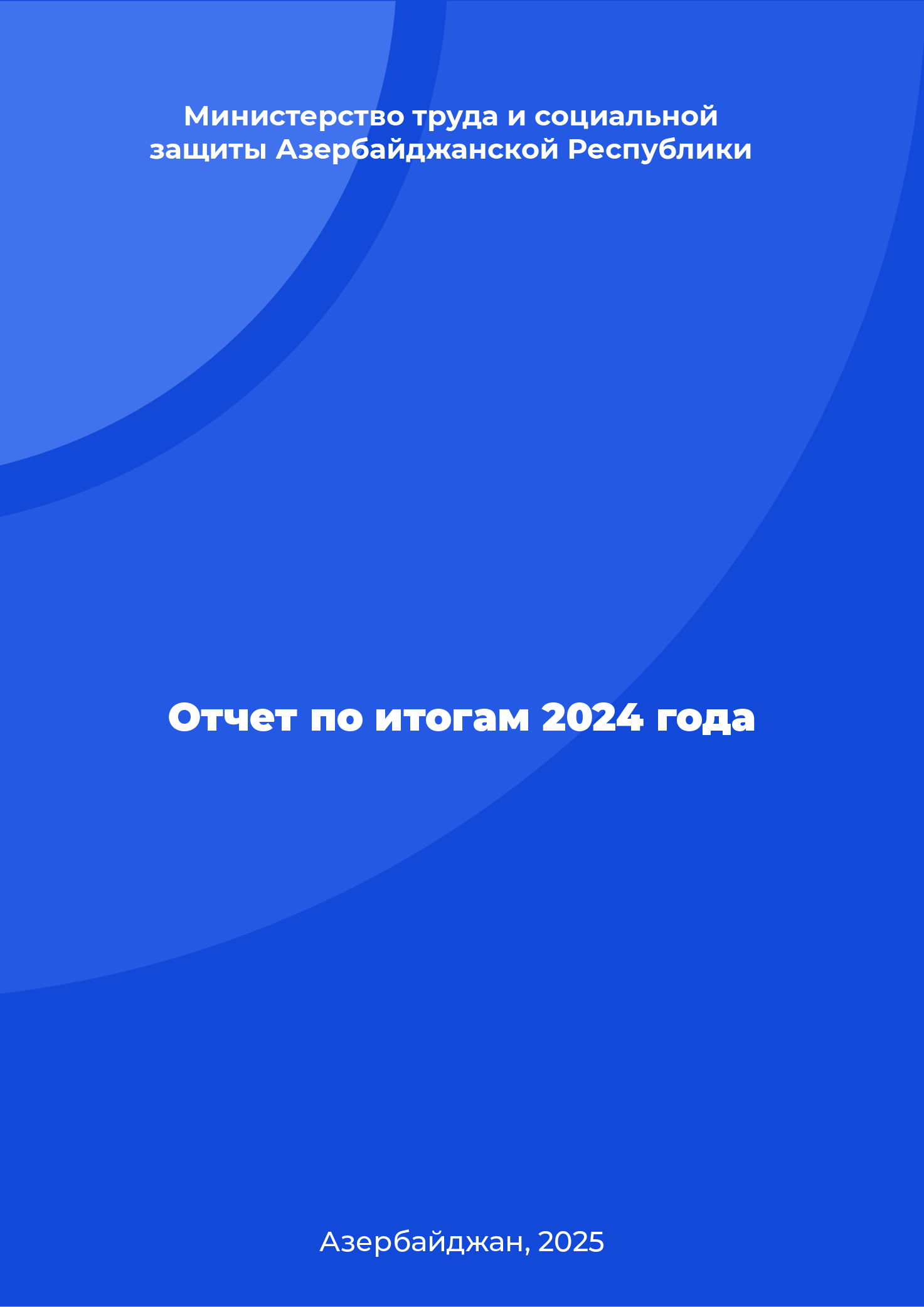 Report on the results of 2024 of the Ministry of Labor and Social Protection of the Republic of Azerbaijan
