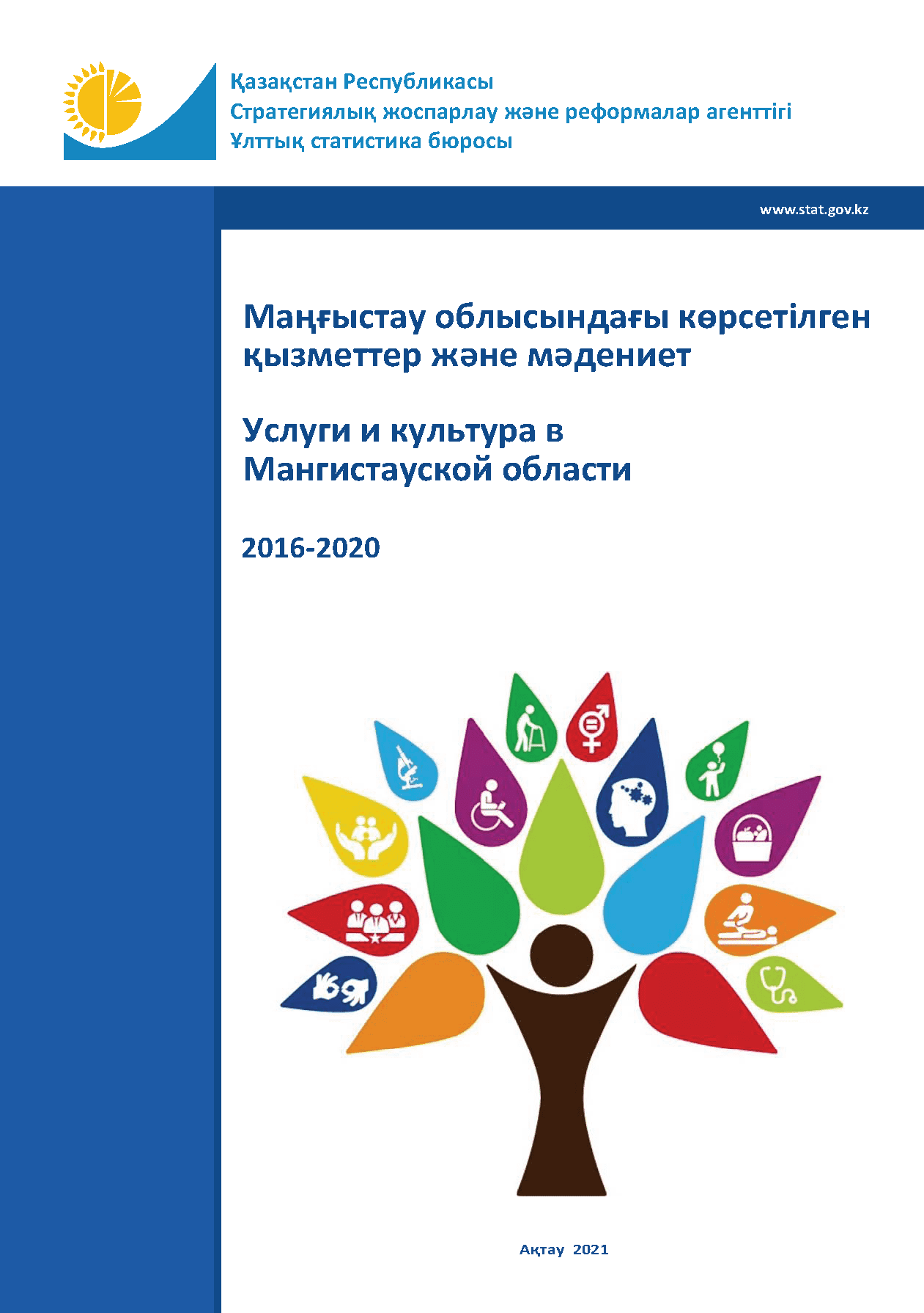 Услуги и культура в Мангистауской области: статистический сборник (2016 – 2020)
